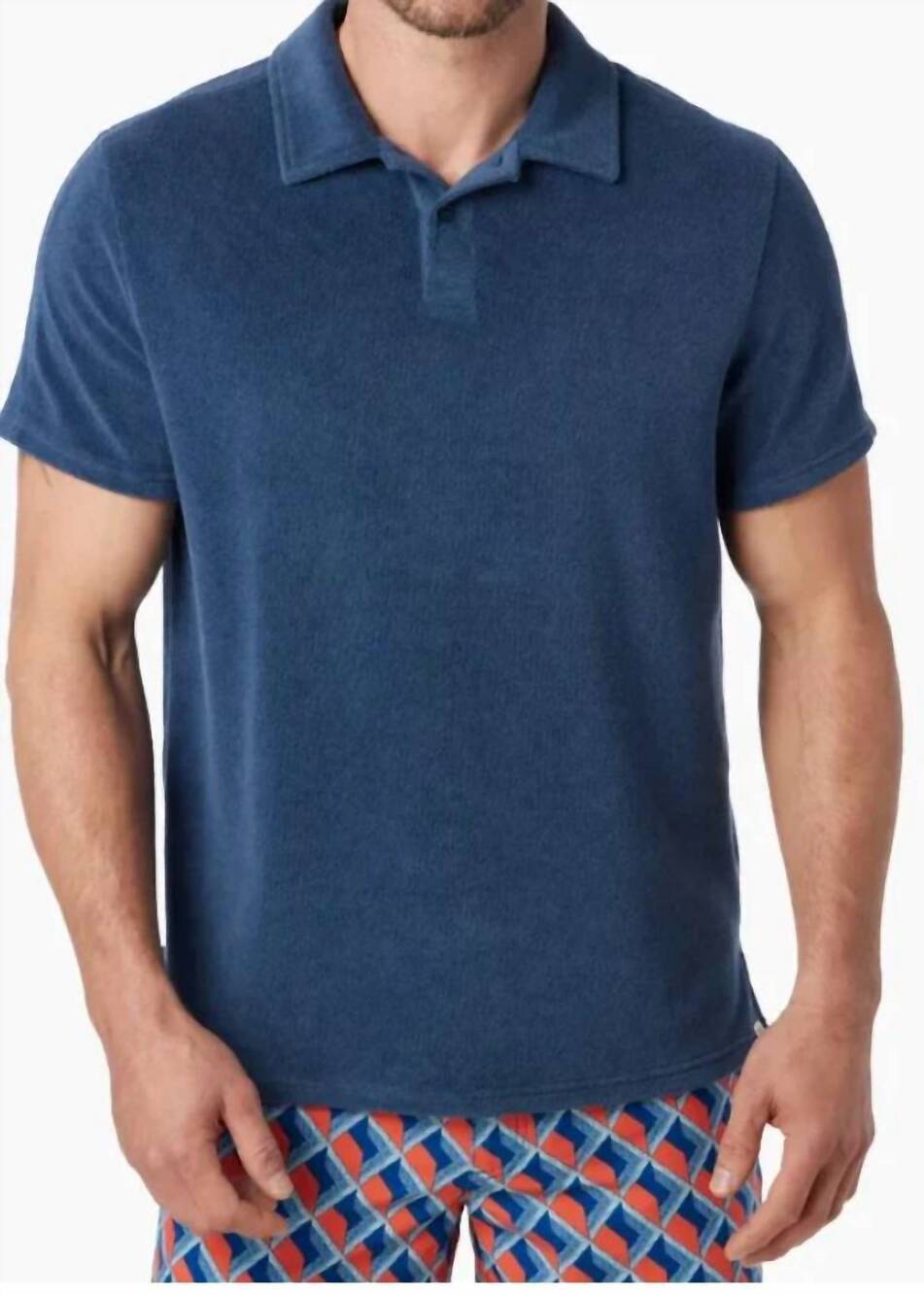 NEW FAIR HARBOR ravello terry polo in blue